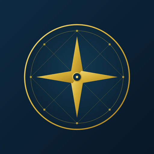 Voyaggora compass emblem