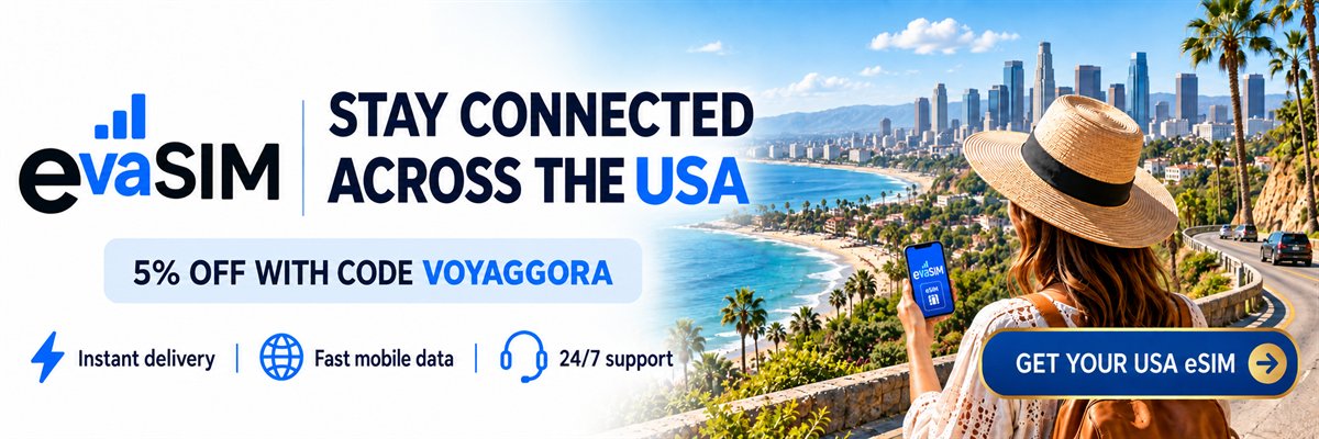 EVASIM eSIM for the USA: 5% off with code VOYAGGORA